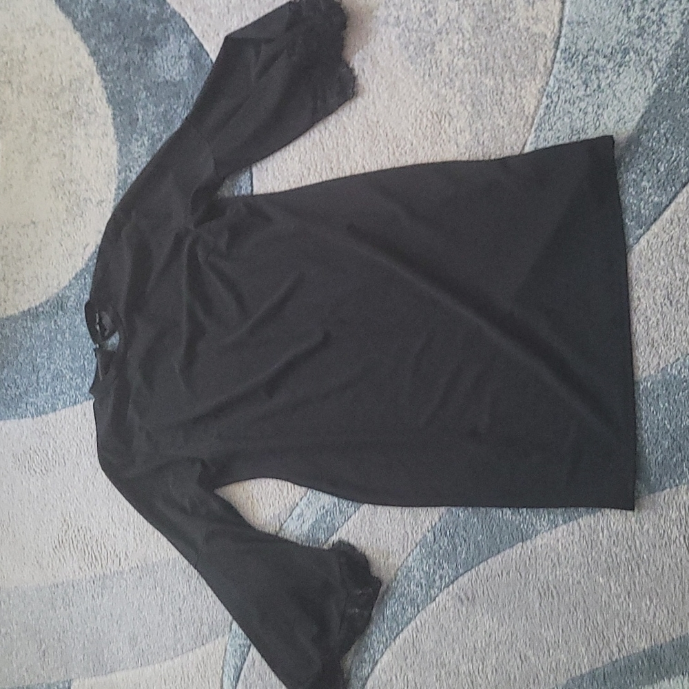 SHEIN Black Midi Dress